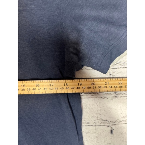 GUESS LOS ANGELES Men's Navy Blue V Neck Short Sleeve T Shirt Size L - Picture 2 of 5